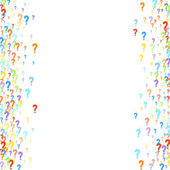 Fototapeta premium Question marks Quiz doubt survey faq public poll.