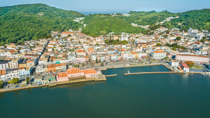 Laguna - SC. Aerial view of the historic center of Laguna - Santa Catarina - Brazil