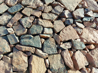 Texture of a stone wall. Old castle stone wall texture background - (High resolution) - 4k 8k texture
