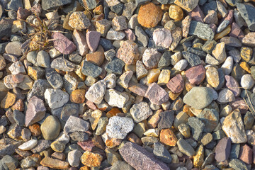 texture of stones, crushed stone background