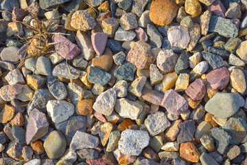 texture of stones, crushed stone background