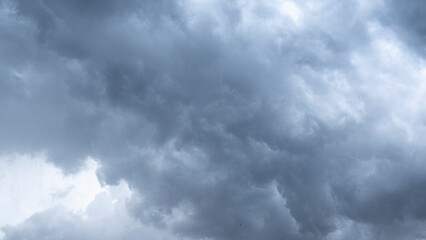 Heavy Rain Clouds Before A Storm copy space.