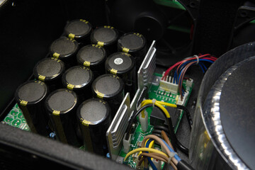 capacitor power supply radio electronic audio power amplifier