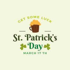 Saint patricks day card