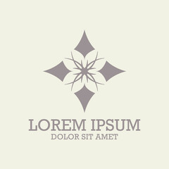 Obraz premium Luxury monogram logo template vector object for logo design.