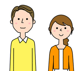 若いカップル　夫婦