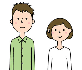 若いカップル　夫婦