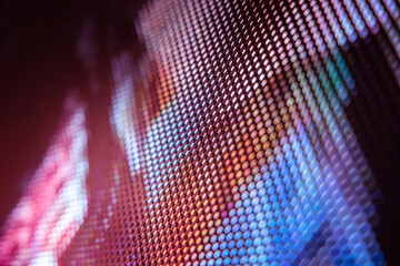 CloseUp LED blurred screen. LED soft focus background. abstract background ideal for design.