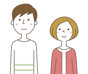 若いカップル　夫婦