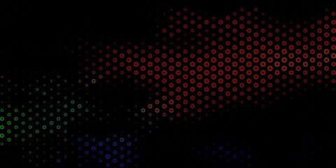 Dark Multicolor vector template with esoteric signs.