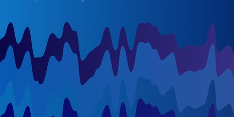 Dark Pink, Blue vector pattern with curves. Abstract gradient illustration with wry lines. Template for your UI design.