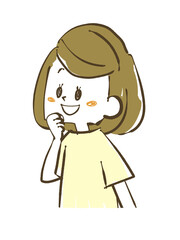 Fototapeta premium 笑顔の女性