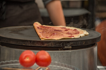 Making a pancake 
