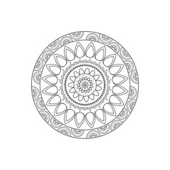 Mandala. Floral pattern