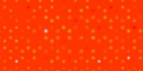 Light Orange vector texture with curves.