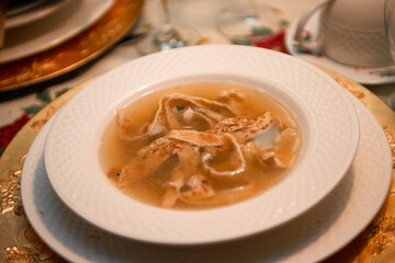 Photo of celestine consomme soup