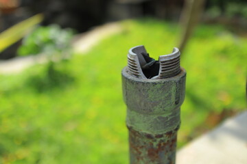 watering can in garden