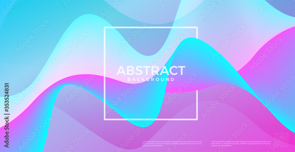 Aufkleber abstract dynamic flow fluid wave curve lines background. vector design template for banner, advertis