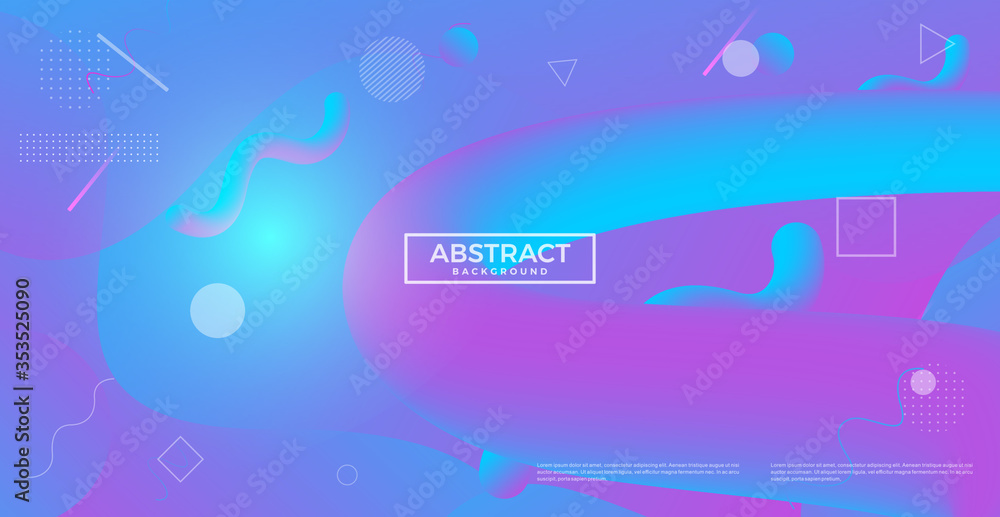 Poster abstract dynamic flow fluid wave curve lines background. vector design template for banner, advertis