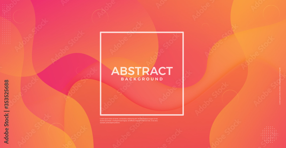 Aufkleber abstract dynamic flow fluid wave curve lines background. vector design template for banner, advertis