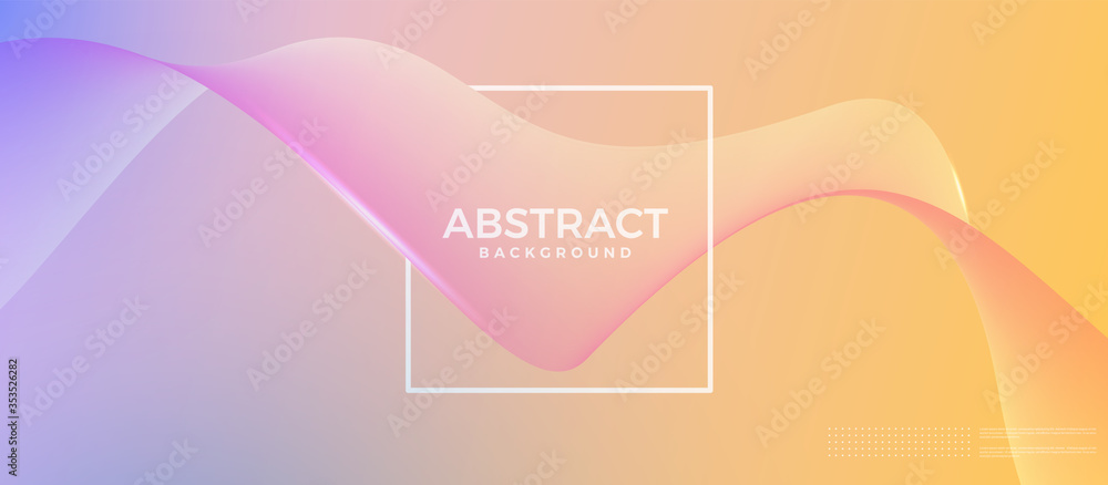 Aufkleber abstract dynamic flow fluid wave curve lines background. vector design template for banner, advertis