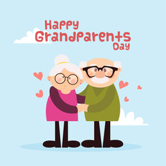 Happy grandparents day card
