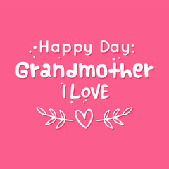 Happy grandparents day card