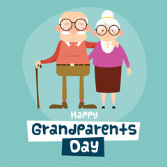 Happy grandparents day card