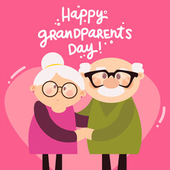Happy grandparents day card
