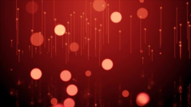 Colourful sparcles moving chaotically across the screen.