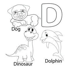 coloring the letter for kids