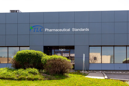 Newmarket, On, Canada - May 23, 2020: TLC Pharmaceutical Standards head office in Newmarket, On, Canada, an company specializing in the custom synthesis of pharmaceutical reference standards. 