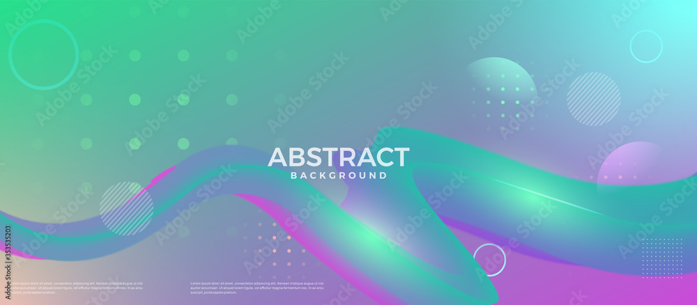 Aufkleber abstract dynamic flow fluid wave curve lines background. vector design template for banner, advertis