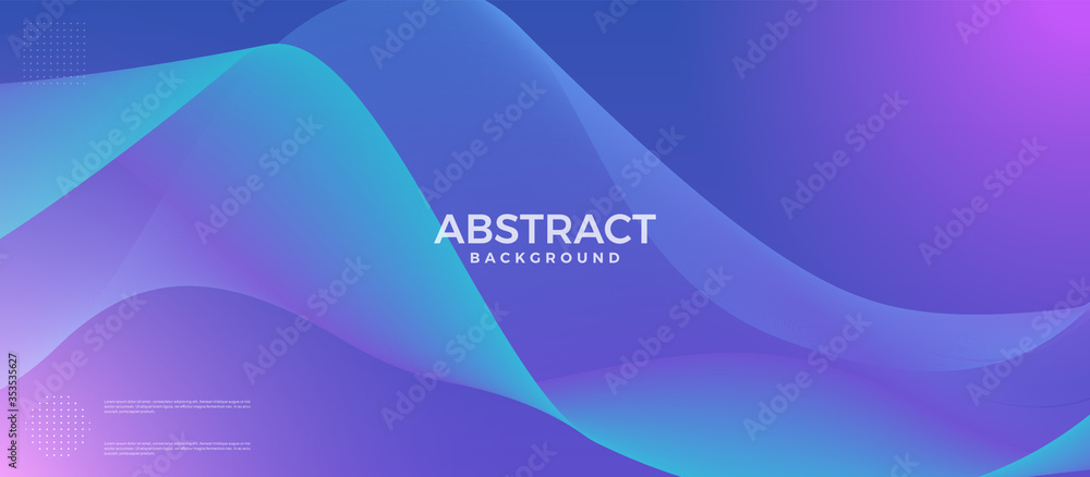 Poster abstract dynamic flow fluid wave curve lines background. vector design template for banner, advertis