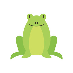 cute frog animal vector