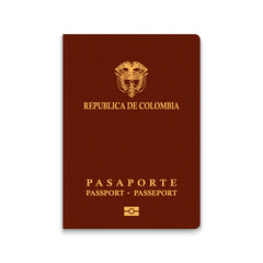 Passport of Colombia. Vector illustration