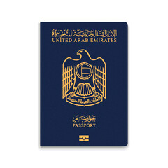 Passport of United Arab Emirates. Vector illustration