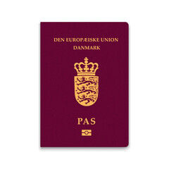 Passport of Denmark. Vector illustration