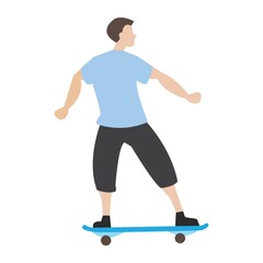 Man on skateboard