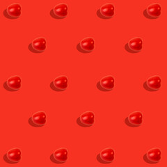 Trendy background with tomatoes minimalist concept