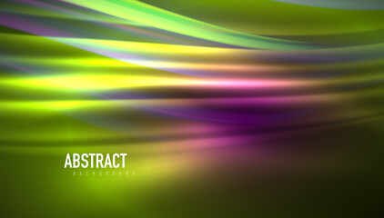 Obraz premium Fluid wave lines background. Trendy abstract layout template for business or technology presentation, internet poster or web brochure cover, wallpaper
