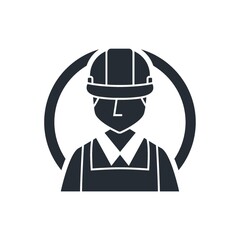 Construction worker icon