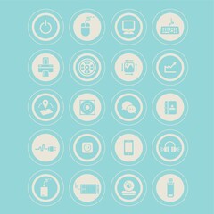 Set of computer icons