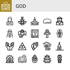 god icon set