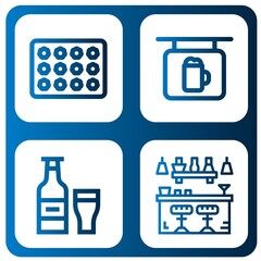 lager simple icons set