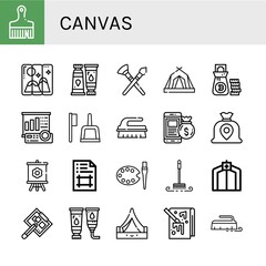 canvas icon set