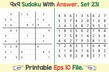 Advance Sudoku Puzzle Games Easy to Hard with Answer