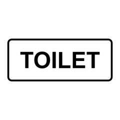 toilet restroom sign outline vector