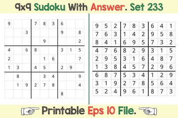 Advance Sudoku Puzzle Games Easy to Hard with Answer