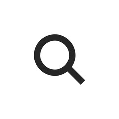 Magnifying  Glass Social Media Icon Isolated On White Background. Search Symbol Modern Simple Vector For Web Site Or Mobile App